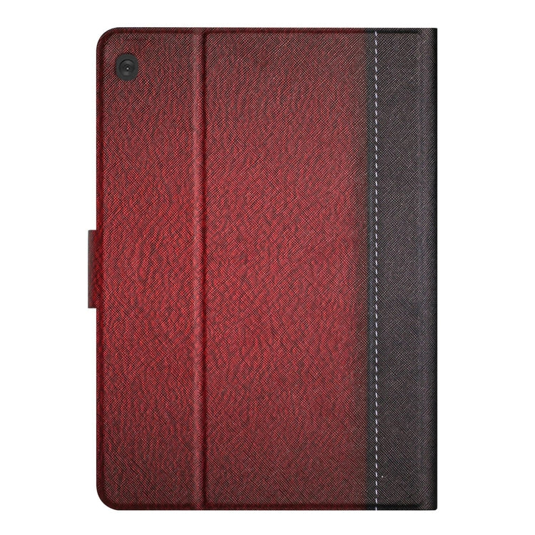 For Lenovo Tab M10 X605F X505 Stitching Solid Color Smart Leather Tablet Case
