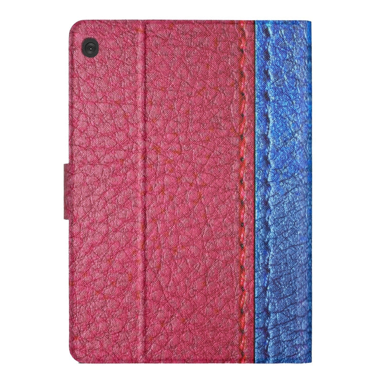 For Lenovo Tab M10 X605F X505 Stitching Solid Color Smart Leather Tablet Case