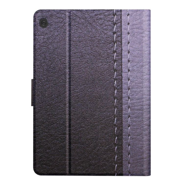 For Lenovo Tab M10 X605F X505 Stitching Solid Color Smart Leather Tablet Case