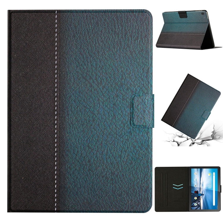For Lenovo Tab M10 X605F X505 Stitching Solid Color Smart Leather Tablet Case