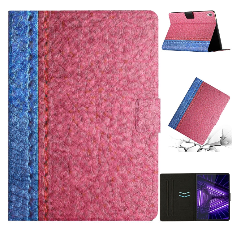 For Lenovo Tab M10 HD 2nd Gen Stitching Solid Color Smart Leather Tablet Case