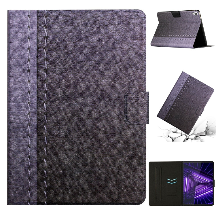 For Lenovo Tab M10 HD 2nd Gen Stitching Solid Color Smart Leather Tablet Case