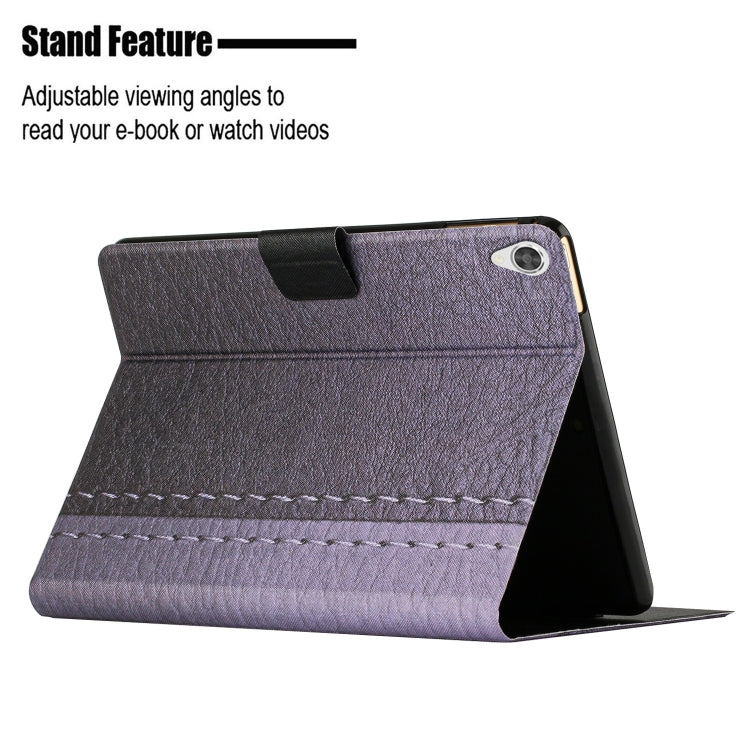 For Lenovo Tab M10 HD 2nd Gen Stitching Solid Color Smart Leather Tablet Case