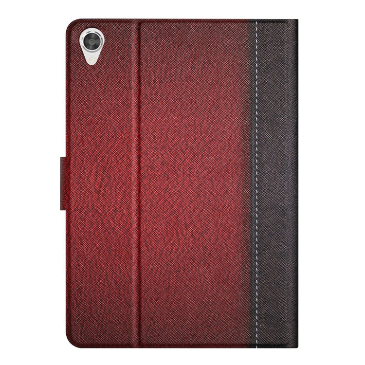 For Lenovo Tab M10 3rd Gen Stitching Solid Color Smart Leather Tablet Case