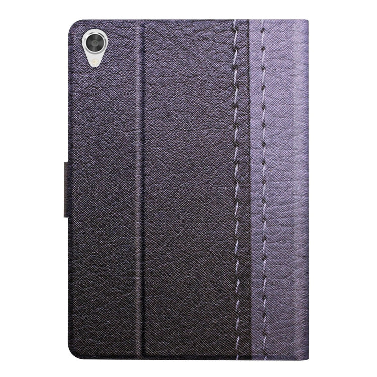 For Lenovo Tab M10 3rd Gen Stitching Solid Color Smart Leather Tablet Case