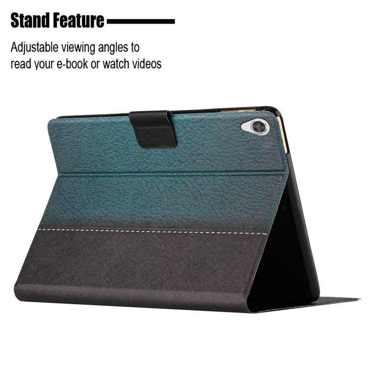 For Lenovo Tab M10 3rd Gen Stitching Solid Color Smart Leather Tablet Case
