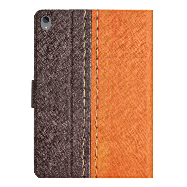 For Lenovo Tab P11 Stitching Solid Color Smart Leather Tablet Case