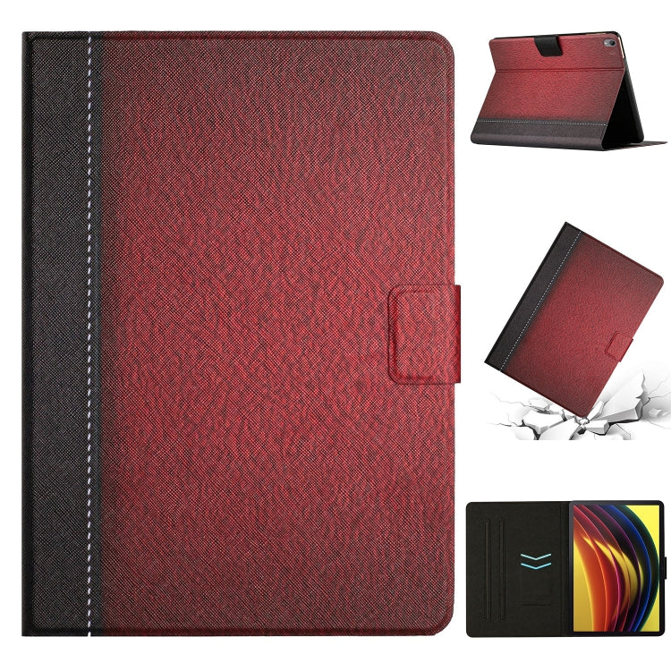 For Lenovo Tab P11 Stitching Solid Color Smart Leather Tablet Case
