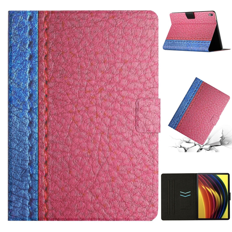 For Lenovo Tab P11 Stitching Solid Color Smart Leather Tablet Case