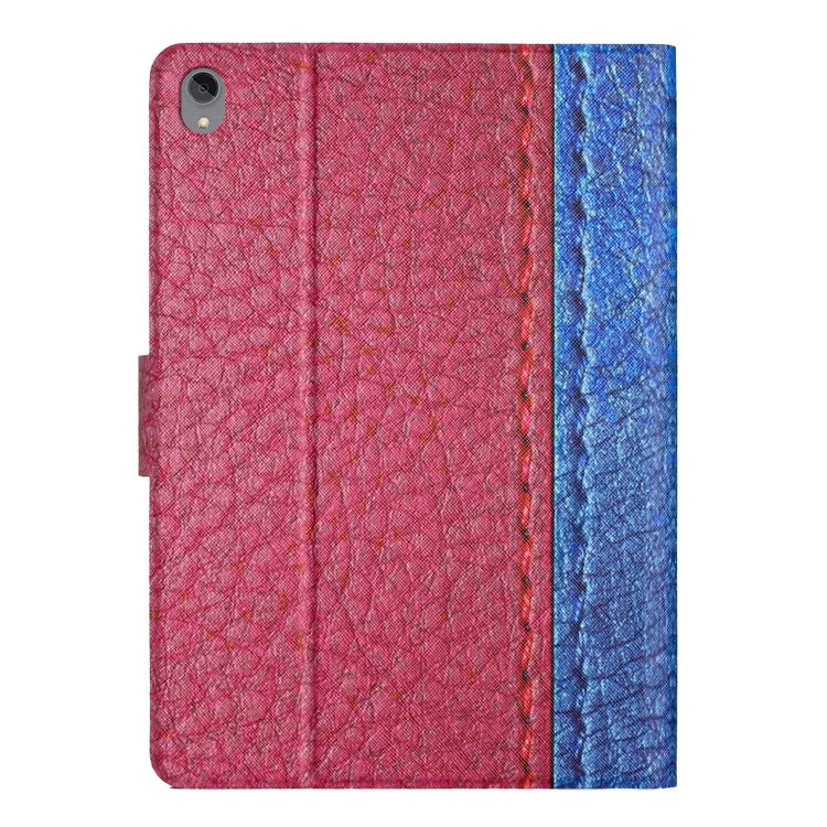 For Lenovo Tab P11 Stitching Solid Color Smart Leather Tablet Case