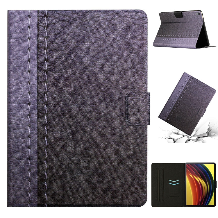For Lenovo Tab P11 Stitching Solid Color Smart Leather Tablet Case