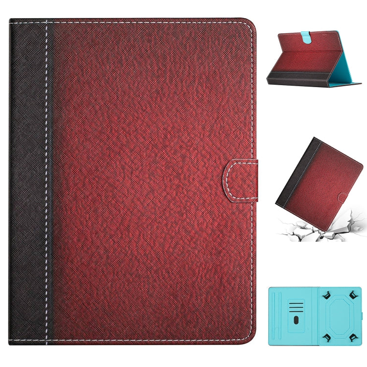 For 7 inch Tablet Stitching Solid Color Leather Tablet Case