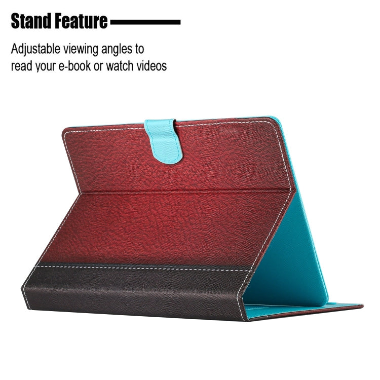 For 7 inch Tablet Stitching Solid Color Leather Tablet Case