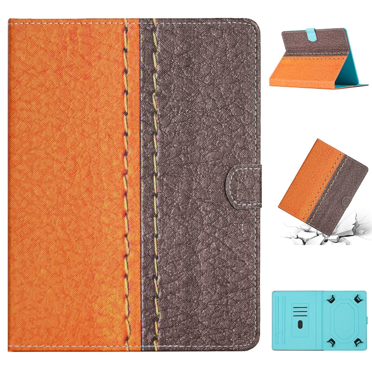 For 8 inch Tablet Stitching Solid Color Leather Tablet Case