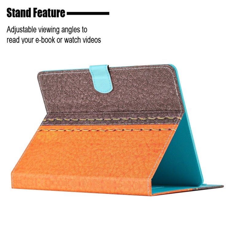 For 8 inch Tablet Stitching Solid Color Leather Tablet Case