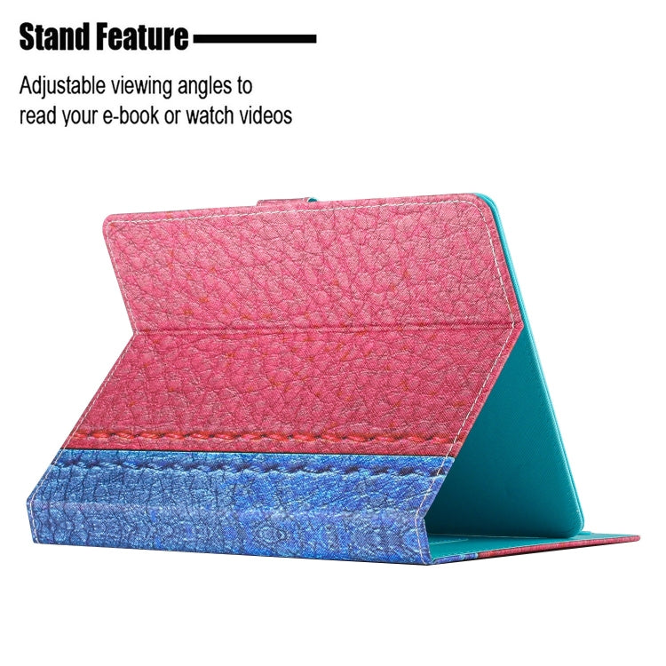 For 8 inch Tablet Stitching Solid Color Leather Tablet Case