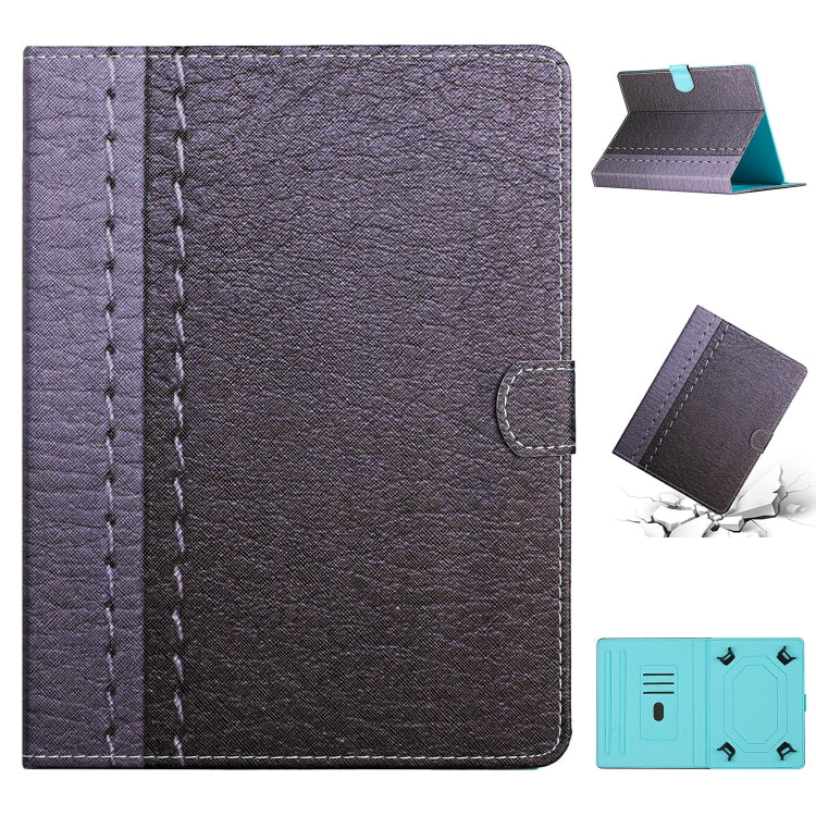For 10 inch Tablet Stitching Solid Color Leather Tablet Case