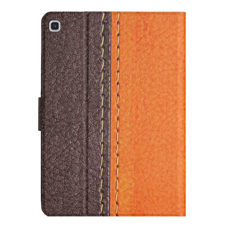 For Samsung Galaxy Tab S6 Lite P610 Stitching Solid Color Leather Tablet Case