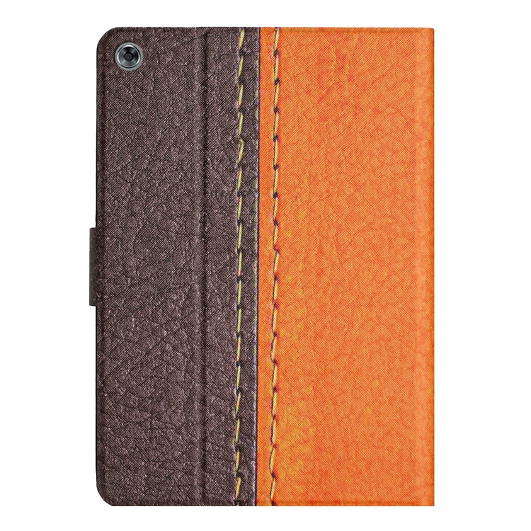 For Huawei MatePad T8 Stitching Solid Color Leather Tablet Case