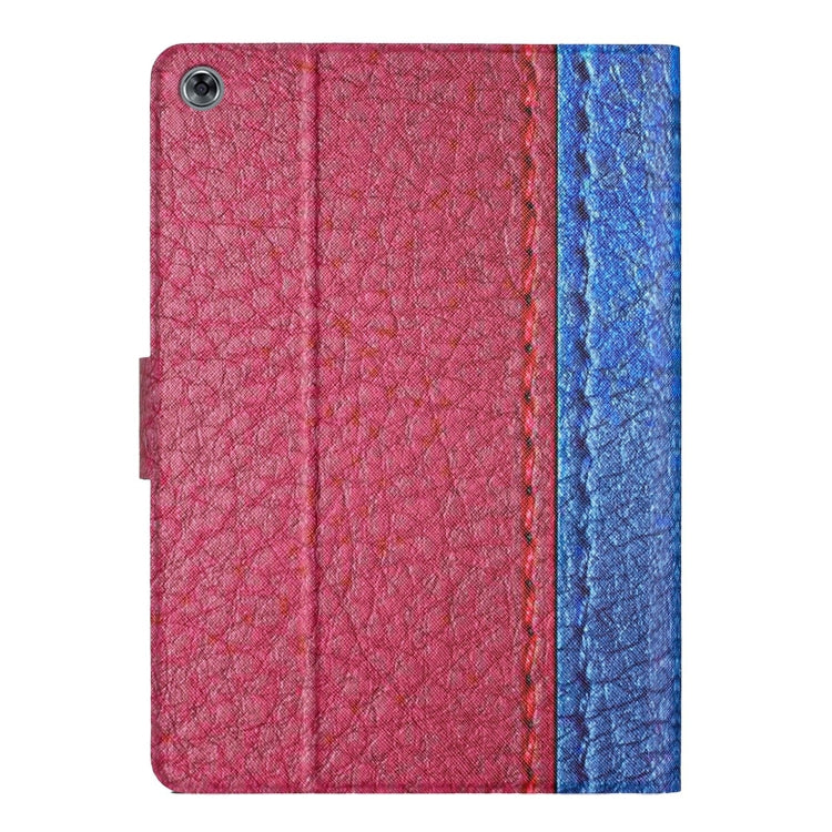 For Huawei MatePad T8 Stitching Solid Color Leather Tablet Case
