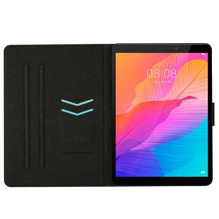 For Huawei MatePad T8 Stitching Solid Color Leather Tablet Case