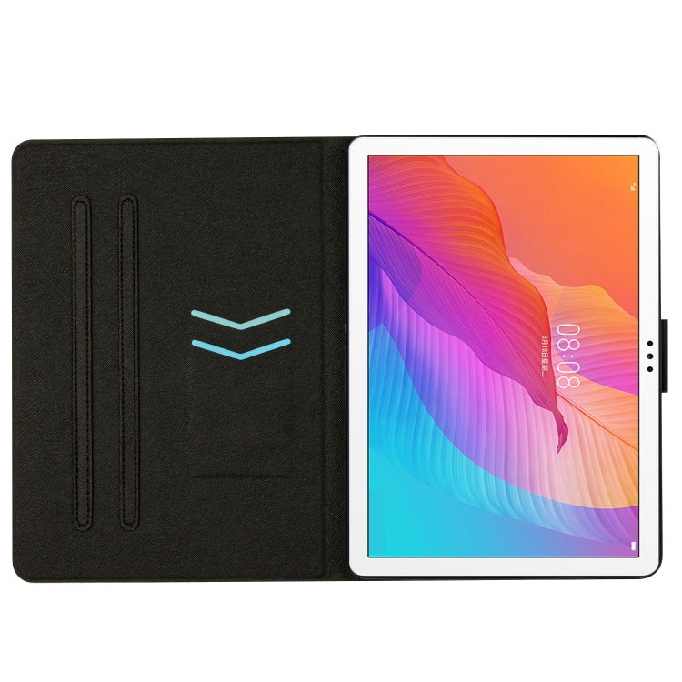 For Huawei MatePad T10s Stitching Solid Color Leather Tablet Case