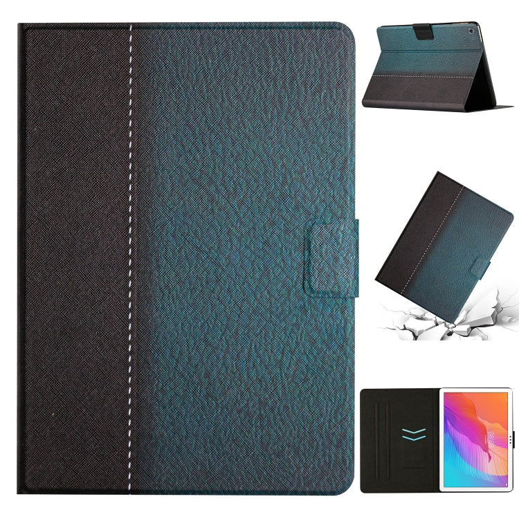 For Huawei MatePad T10s Stitching Solid Color Leather Tablet Case