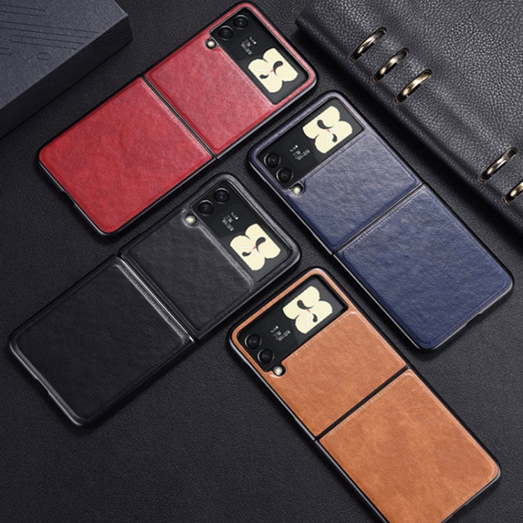 For Samsung Galaxy Z Flip4 5G Leather Shockproof Protective Phone Case