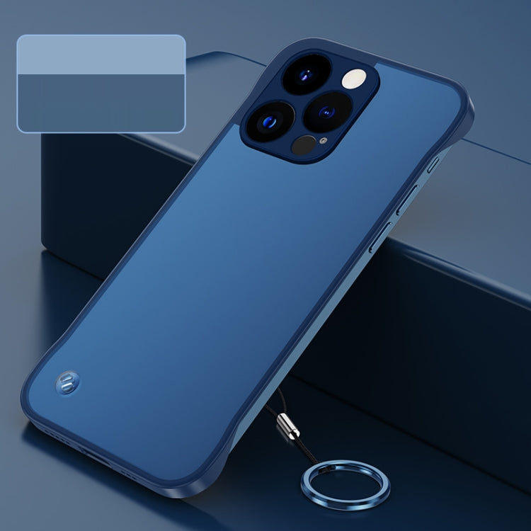 For iPhone 14 Pro Metal Lens Frosted Finger Ring Strap Phone Case