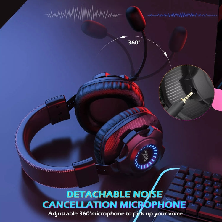 EasySMX V07W 2.4G Wireless Noise Cancelling Gaming Headset(Black)