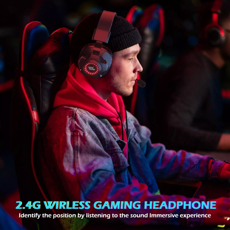 EasySMX V07W 2.4G Wireless Noise Cancelling Gaming Headset(Black)