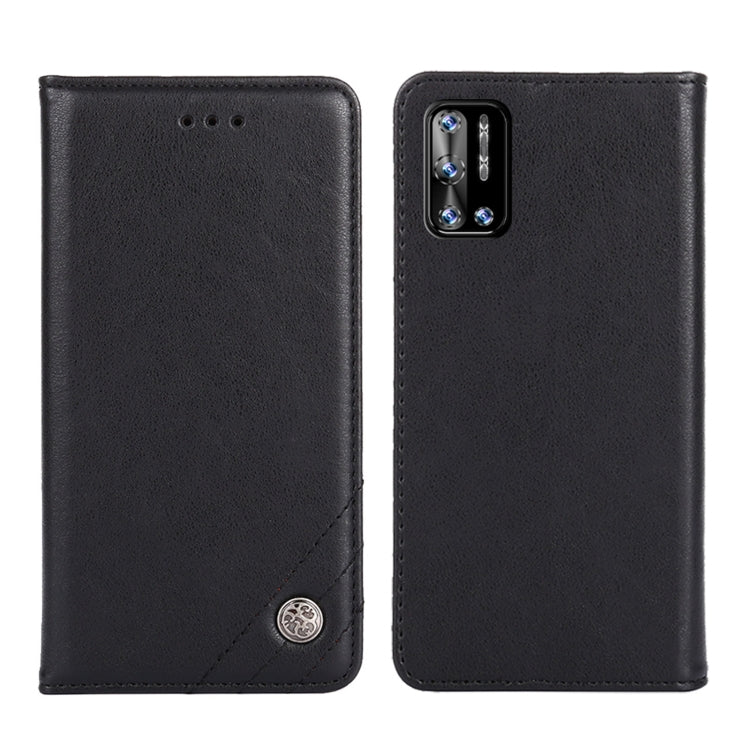 For Doogee N40 Pro Non-Magnetic Retro Texture Horizontal Flip Leather Phone Case