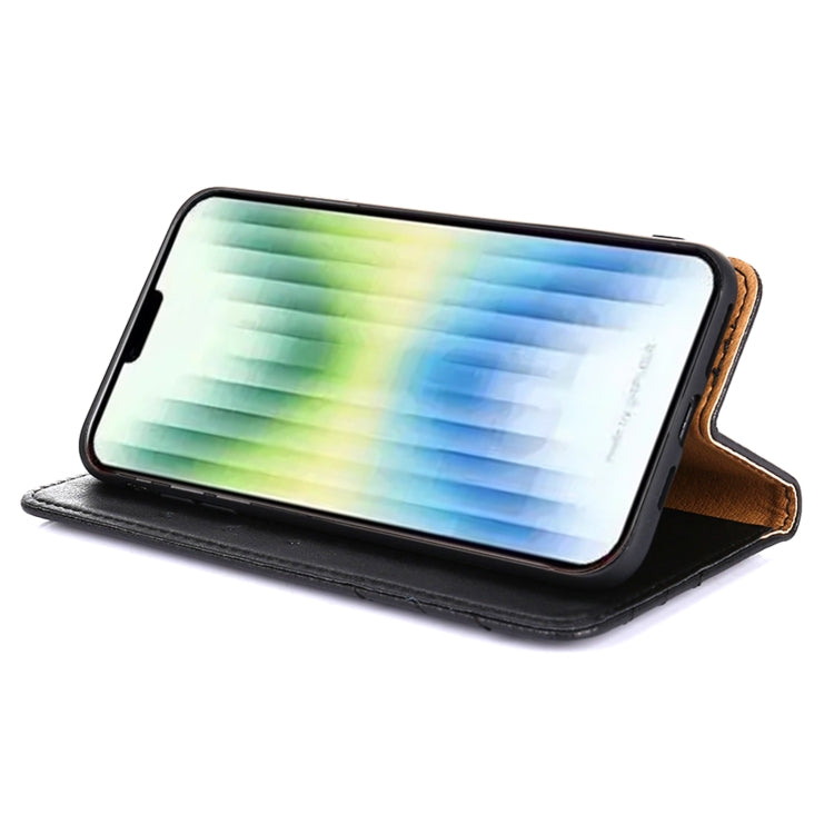 For Doogee N40 Pro Non-Magnetic Retro Texture Horizontal Flip Leather Phone Case