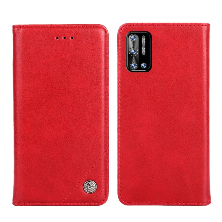 For Doogee N40 Pro Non-Magnetic Retro Texture Horizontal Flip Leather Phone Case