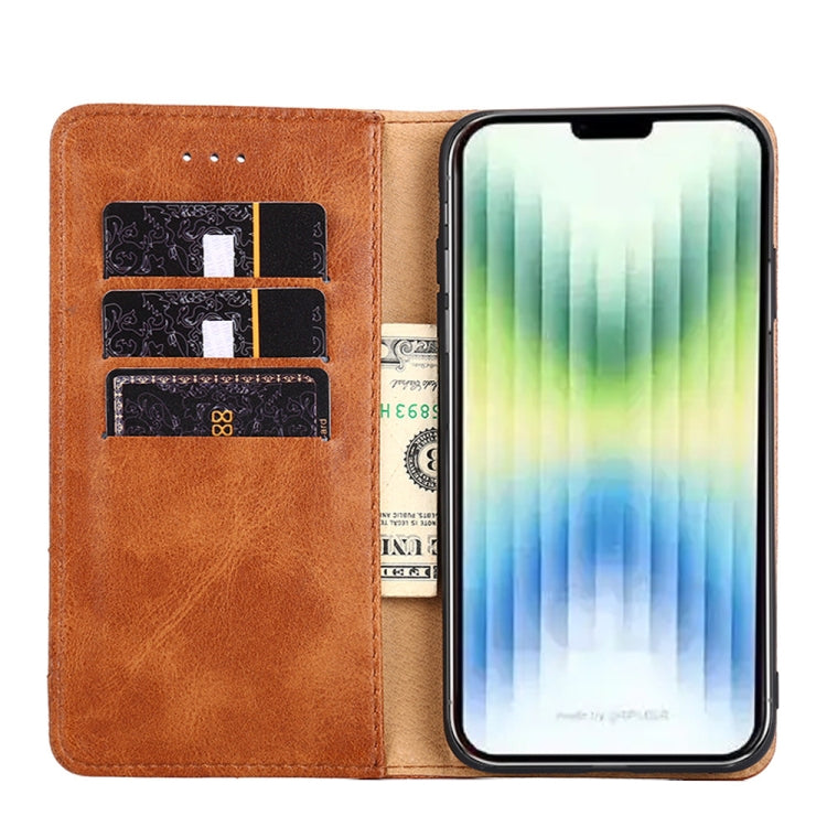 For Doogee N40 Pro Non-Magnetic Retro Texture Horizontal Flip Leather Phone Case