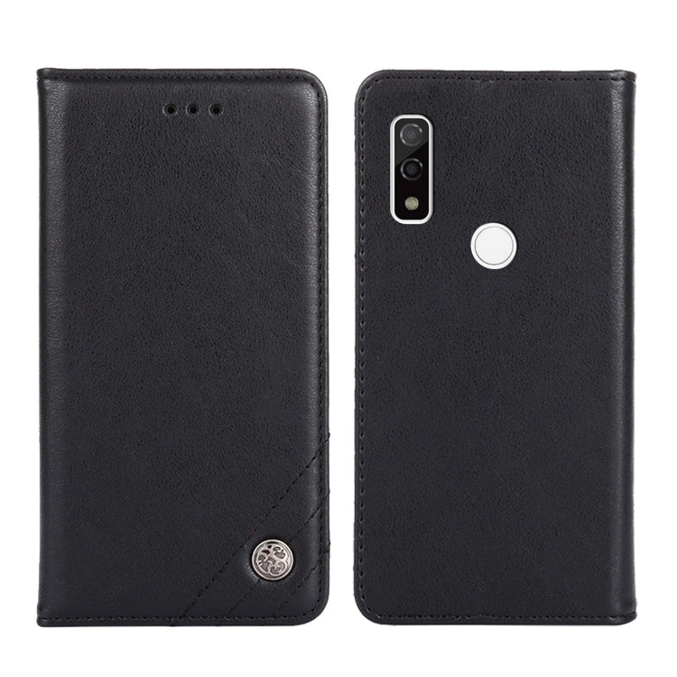 For Fujitsu Arrows WE-F-51B Non-Magnetic Retro Texture Horizontal Flip Leather Phone Case