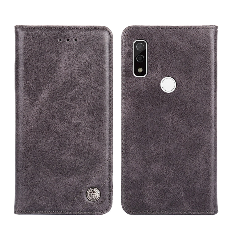 For Fujitsu Arrows WE-F-51B Non-Magnetic Retro Texture Horizontal Flip Leather Phone Case