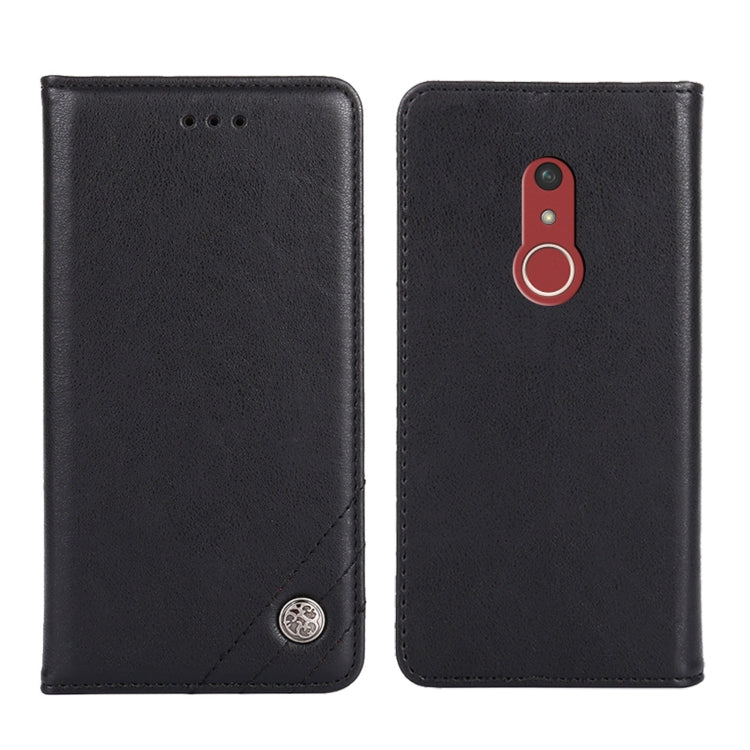 For Fujitsu Arrows Be4 Plus-F-41B Non-Magnetic Retro Texture Horizontal Flip Leather Phone Case