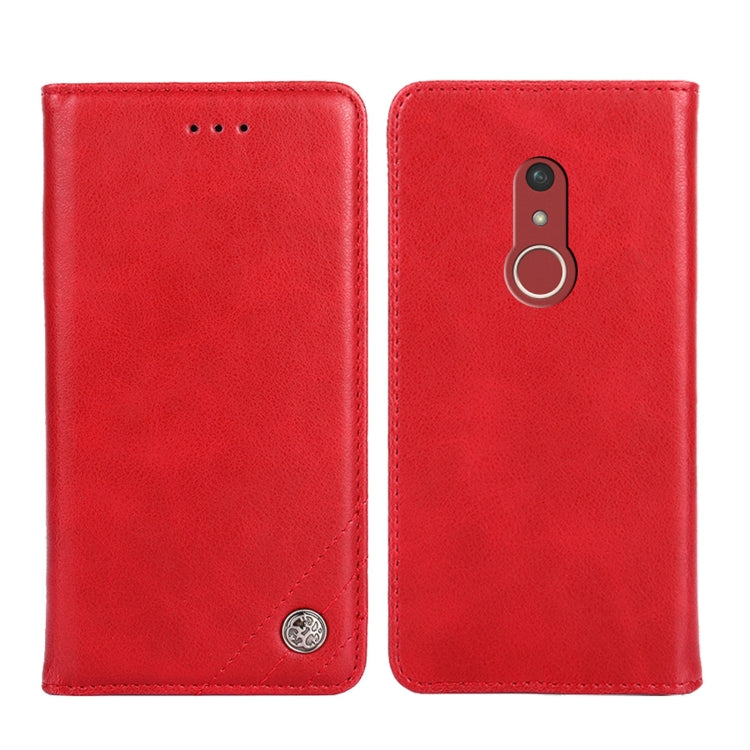 For Fujitsu Arrows Be4 Plus-F-41B Non-Magnetic Retro Texture Horizontal Flip Leather Phone Case