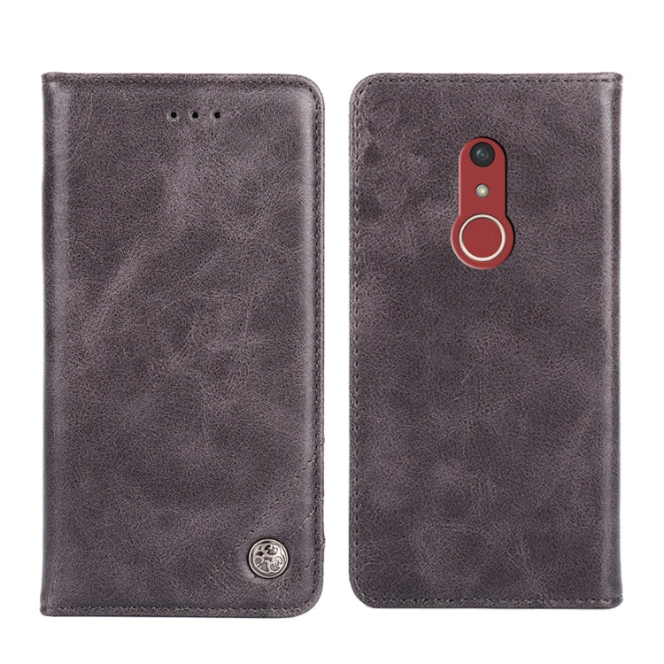 For Fujitsu Arrows Be4 Plus-F-41B Non-Magnetic Retro Texture Horizontal Flip Leather Phone Case