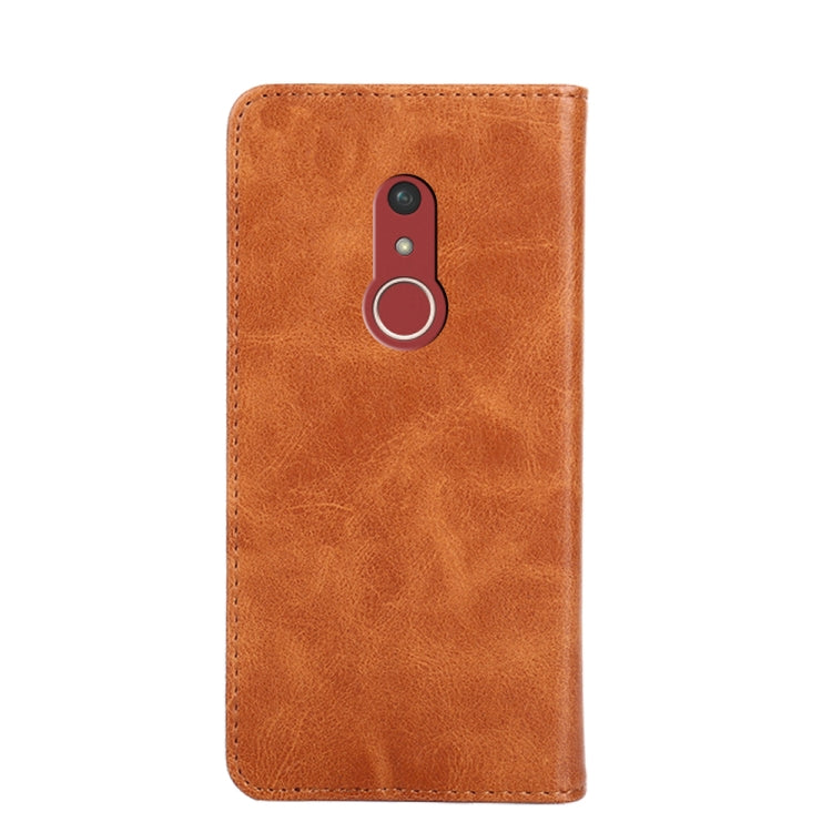 For Fujitsu Arrows Be4 Plus-F-41B Non-Magnetic Retro Texture Horizontal Flip Leather Phone Case