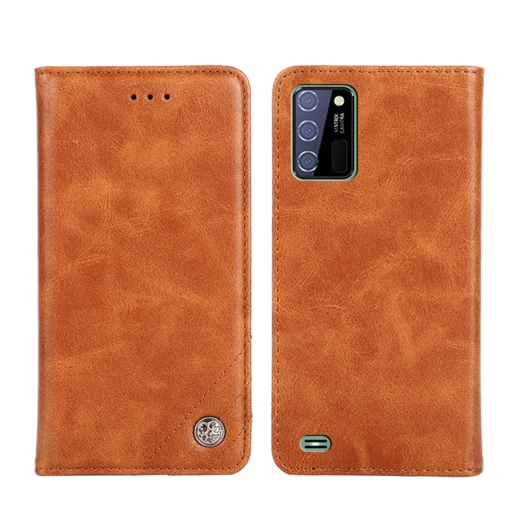 For OUKITEL C25 Non-Magnetic Retro Texture Horizontal Flip Leather Phone Case