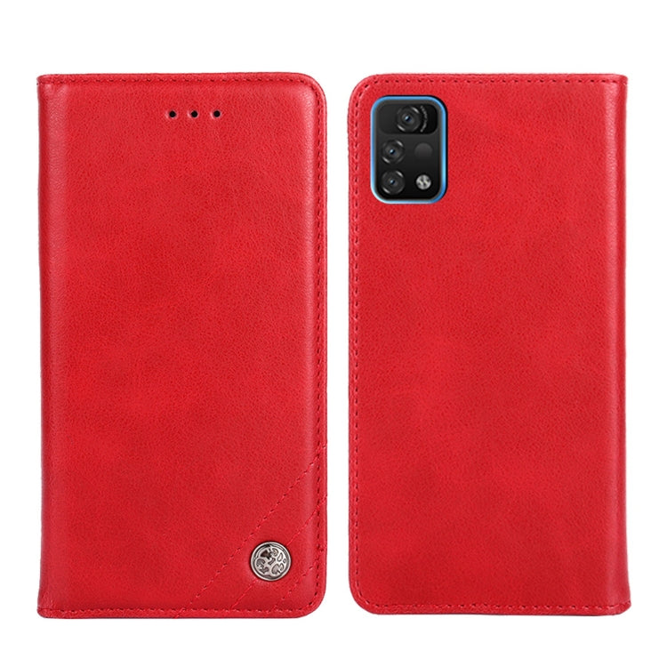 For UMIDIGI A11 Pro Max Non-Magnetic Retro Texture Horizontal Flip Leather Phone Case