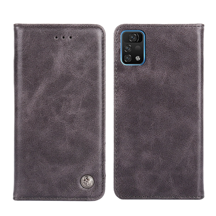 For UMIDIGI A11 Pro Max Non-Magnetic Retro Texture Horizontal Flip Leather Phone Case