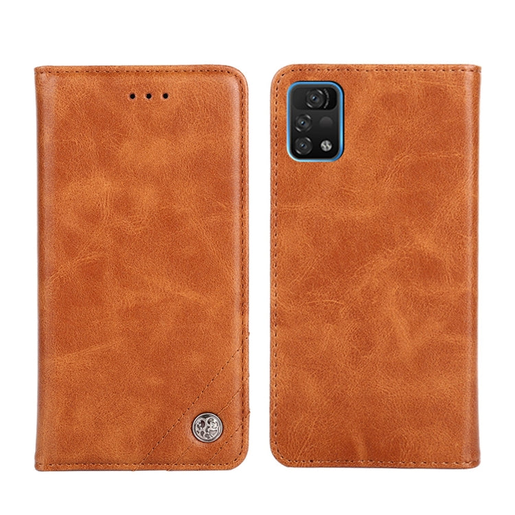 For UMIDIGI A11 Pro Max Non-Magnetic Retro Texture Horizontal Flip Leather Phone Case