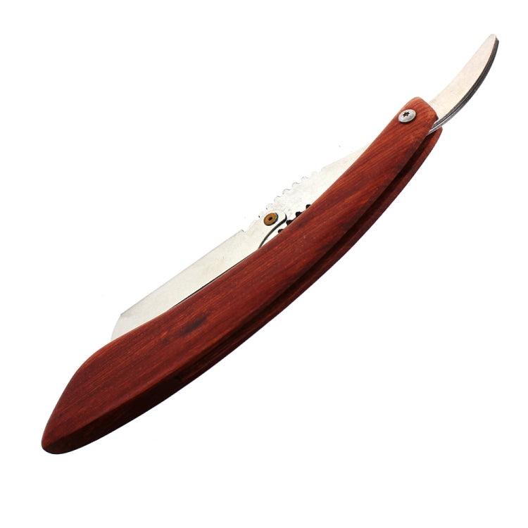H-9 Replaceable Blade Folding Straight Razor Male Grooming Accessory(Eyebrow-shaped White Blade Holder)