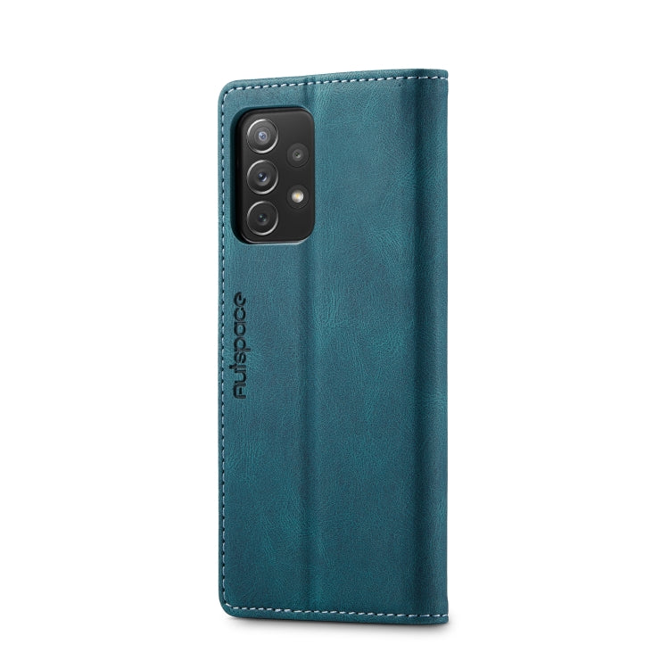 For Samsung Galaxy A73 5G AutSpace A01 Retro Skin-feel Crazy Horse Texture Leather Phone Case