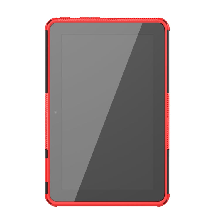 For Amazon Kindle Fire 7 2022 Tire Texture TPU + PC Tablet Case with Holder