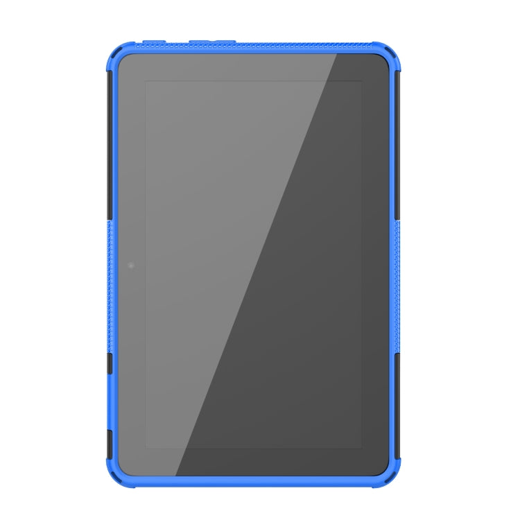 For Amazon Kindle Fire 7 2022 Tire Texture TPU + PC Tablet Case with Holder