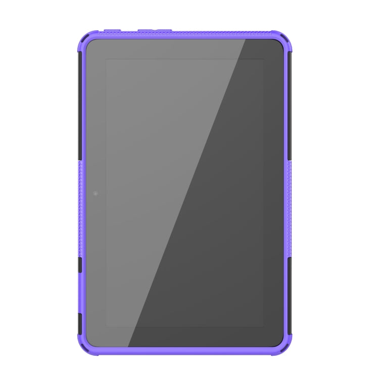 For Amazon Kindle Fire 7 2022 Tire Texture TPU + PC Tablet Case with Holder